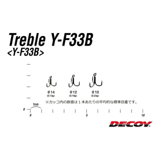Трійник Decoy Y-F33B 14, 8 шт/уп