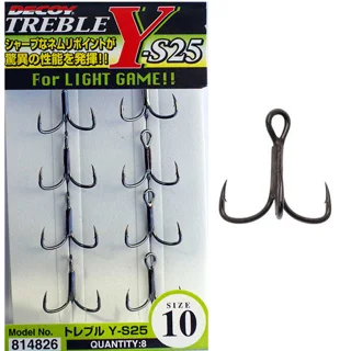Тройник Decoy Y-S25 Treble #14 (8 шт/уп)