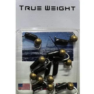 Мормишка вольфрамова True Weight &quot;Гвоздешарик&quot; гвоздик d2,0мм кулька латунна Вага: 0.65 г №