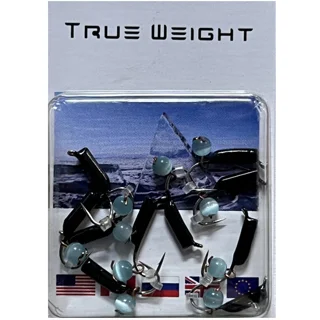 Мормишка вольфрамова True Weight &quot;Кошачий глаз&quot; підвіс d2,0мм блакитний Вага: 0.45 г