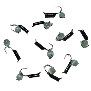 Мормишка вольфрамова True Weight &quot;Кошачий глаз&quot; підвіс d1,5мм світло-зелений Вага: 0.34 г