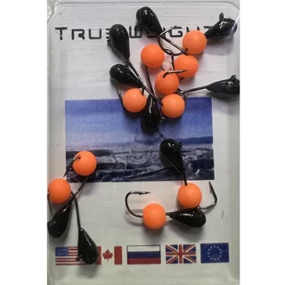 Морм. Вольф.&quot;Крапля&quot; Ядрене Око Помаранчевий Неон d4,0мм Вага: 1.00 г №123