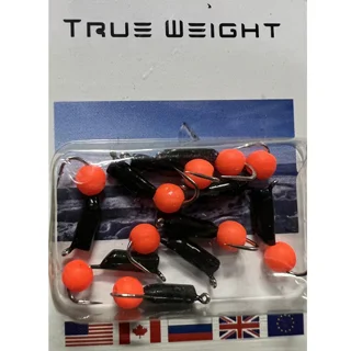 Мормишка вольфрамова True Weight Ядрене Око d2,0мм Помаранчевий НЕОН Вага: 0.45 г №