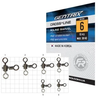 Вертлюг потрійний Fishing ROI №3 тест 40 кг