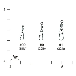 Вертлюжок з застібкою Decoy SN-9 Swivel Snap #00 (6 шт/уп)