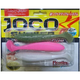 Віброхвіст силікон. (набір) JOCO SHAKER Lucky John Pro Series 4,5 &quot;/ MIX1 *3.