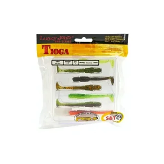 Віброхвіст силікон. (набір) TIOGA Lucky John Pro Series 4,5 &quot;/ MIX2 *5