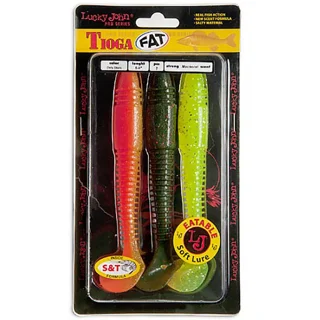Віброхвіст силікон. TIOGA FAT LJ Pro Series 5,8 &quot;/ MIX1(набір-різні кольори) *3