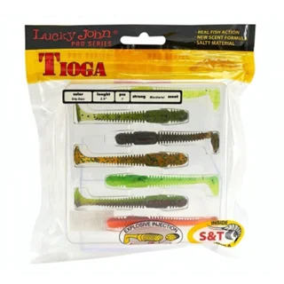 Віброхвіст Lucky John Tioga 2,9 MIX2 7 шт.