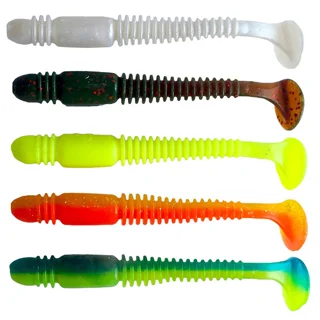 Віброхвіст силікон. (набір) TIOGA LJ Pro Series 4,5 "/ MIX1 *5