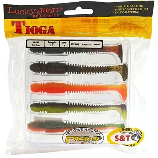 Віброхвіст силікон. (набір) TIOGA LJ Pro Series 3,9 "/ MIX2 *5