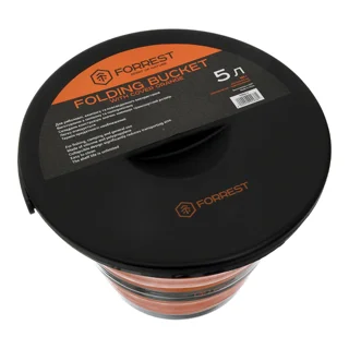 Ведро силиконове с крышкой Forrest Folding Bucket Orange with cover 5л