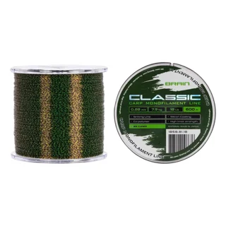 Леска Brain Classic Carp Line 3D (camo) 600m 0.28mm 18lb 7.9kg