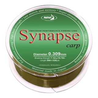 Леска Katran Synapse Carp 300m (olive) 0.309mm 15.3lb/7.12kg