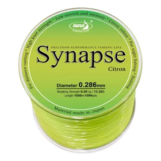 Волосінь Katran Synapse Citron 1000m (citron) 0.286mm 13.25lb/6kg