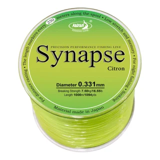 Волосінь Katran Synapse Citron 1000m (citron) 0.331mm 16.55lb/7.5kg