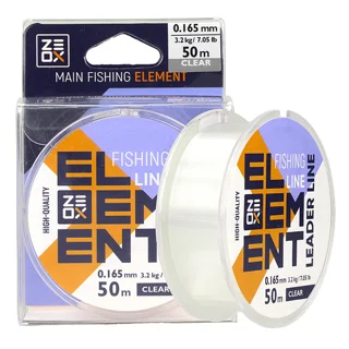 Волосінь Zeox Element Leader Line Clear 50м 0.165мм