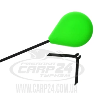 Вудка зимова &lt;Балалайка&gt; пiна (пластик хлист, пiдстав.) довж-23,0см. d шпулі-36,4мм. вага-18,5г. зел