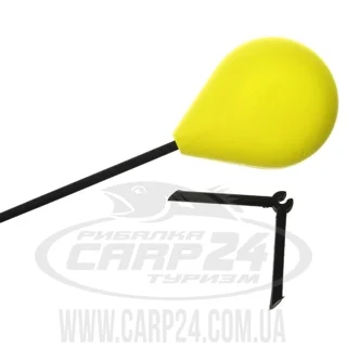 Вудка зимова &lt;Балалайка&gt; пiна (пластик хлист, пiдстав.) довж-23,0см. d шпулі-36,4мм. вага-18,5г. жов