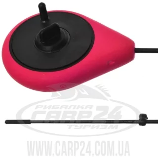 Вудка зимова Flagman Балалайка пiна-sport, склопласт. хлист, капрон. фіксатор, змазка до -30 рожева