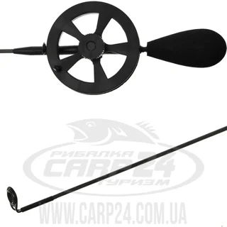 Вудка зимова Leader-N з тюльпаном, карбон. хлист., L-40сm, вага-20,5г. EVA-ручка