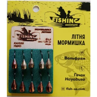 Блешня вольфрамова Winter Star літня Крапля вушко 1,85 гр колір: мідь