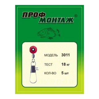 застежка фидер (3011, тест/кг-18; фас.-5)