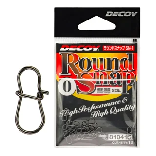 Застежка Decoy SN-1 Round Snap #1.5 24lb (13 шт/уп)