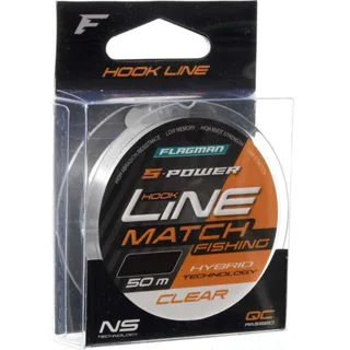 Жилка Flagman S-Power Hook Line New Clear 0,16mm 50m