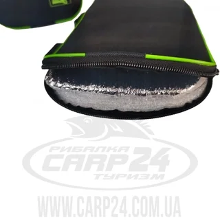 Зимові наколінники на блискавці чорні (19х33х3см)